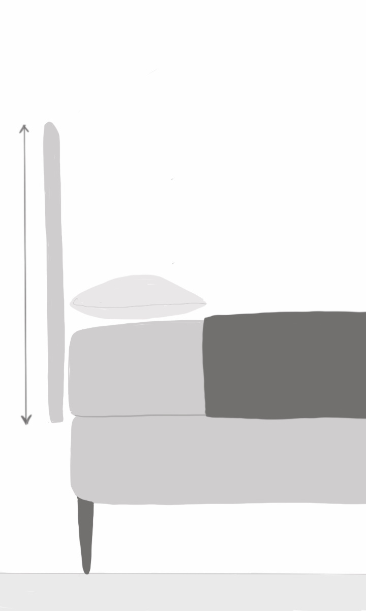Choosing a headboard height