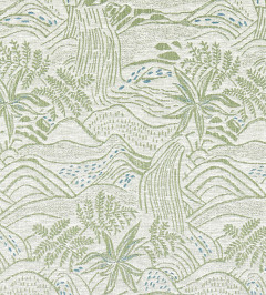 Falling Foss Weave Fabric - Seaglass Seaglass