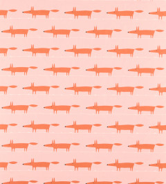 Midi Fox Fabric - Milkshake / Rose Milkshake / Rose