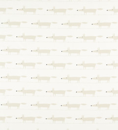 Midi Fox Fabric - Snow Snow
