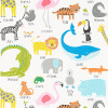 Animal Magic Wallpaper - Tutti Frutti / Chalk Tutti Frutti / Chalk