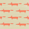 Mr Fox Fabric - Neutral / Paprika Neutral / Paprika