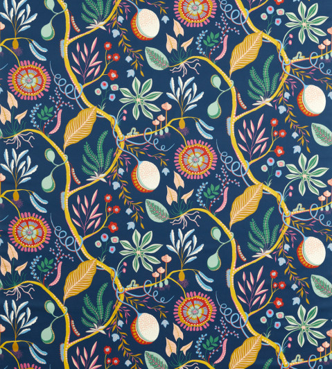 Jackfruit And The Beanstalk Fabric - Midnight Midnight