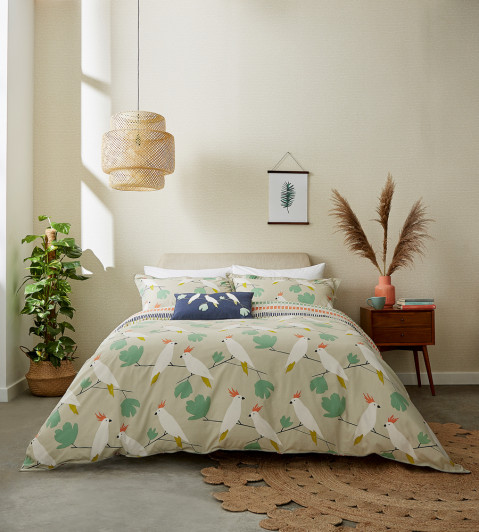 Love Birds Bedding Set in Flamenco 
