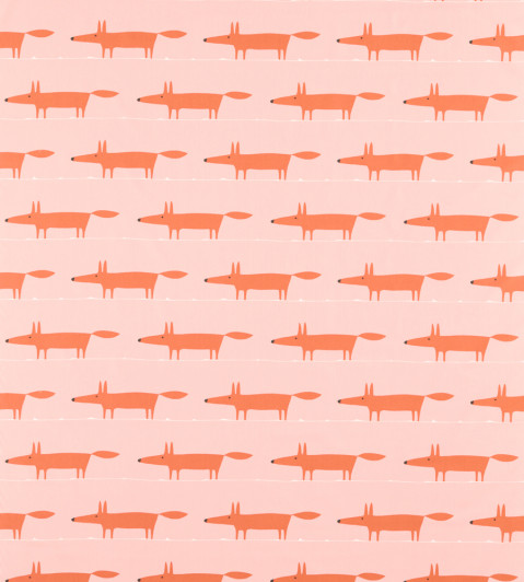 Midi Fox Fabric - Milkshake / Rose Milkshake / Rose