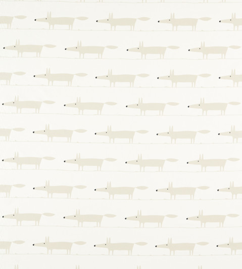 Midi Fox Fabric - Snow Snow