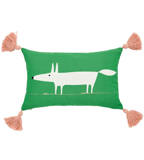 Mr Fox Ready Made Cushion, Mint Leaf Mint Leaf