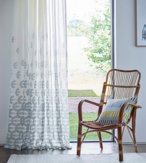 Pajaro Sheer Fabric - Dove Dove