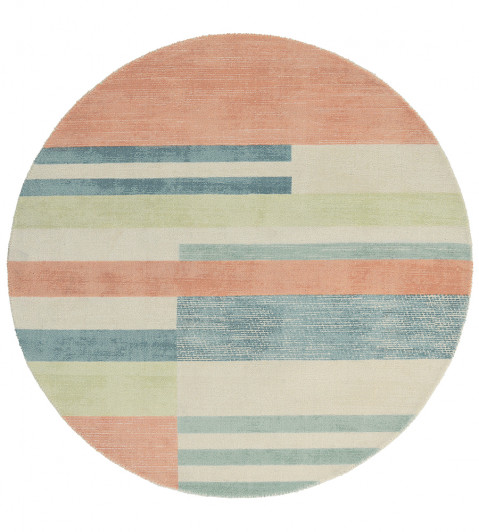 Parwa Round Rug - Chalky Brights Chalky Brights