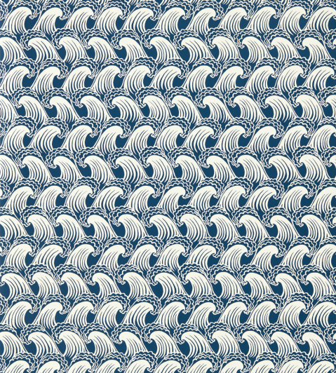 Ride The Wave Wallpaper - Denim Denim