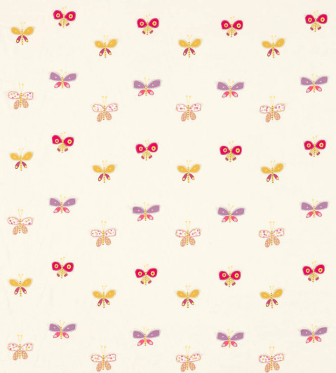 Flutterby Fabric - Rhubarb / Violet / Rose Rhubarb / Violet / Rose