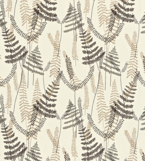 Athyrium Fabric - Chalk / Pewter / Biscuit Chalk / Pewter / Biscuit