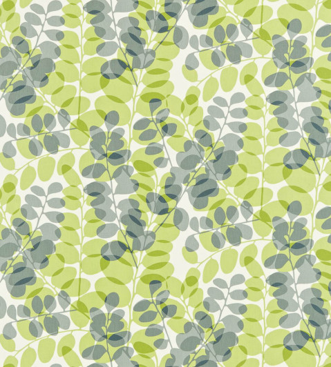 Lunaria Fabric - Chalk / Leaf / Gull Chalk / Leaf / Gull