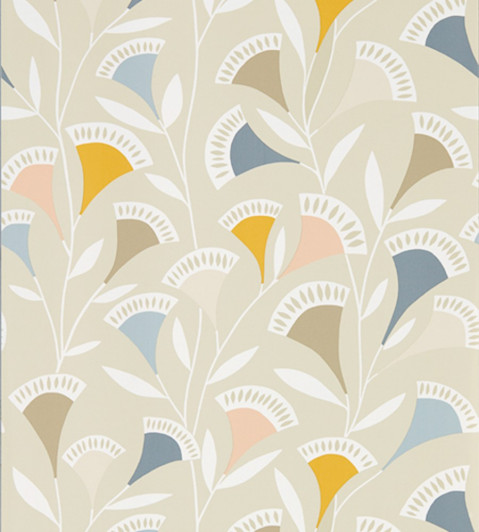 Noukku Wallpaper - Blush / Honey / Raffia Blush / Honey / Raffia