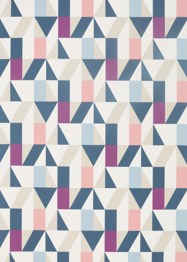 Nuevo Fabric - Grape / Blush / Indigo Grape / Blush / Indigo