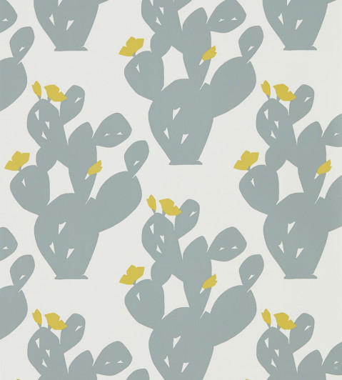 Opunita Wallpaper - Slate / Dandelion Slate / Dandelion