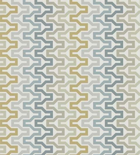 Sioux Wallpaper - Charcoal / Cinnamon / Slate Charcoal / Cinnamon / Slate
