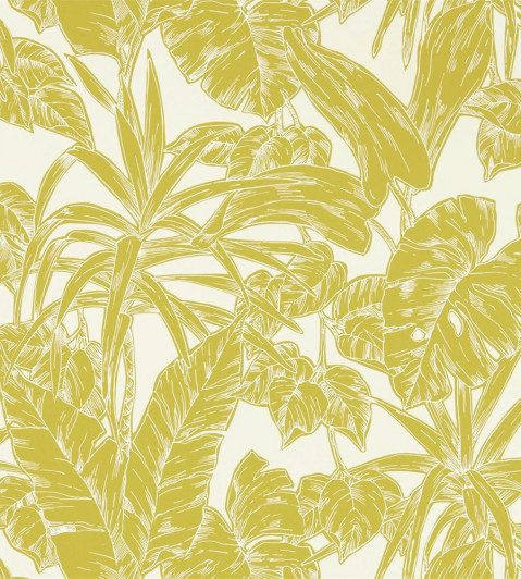Parlour Palm Wallpaper - Citrus Citrus