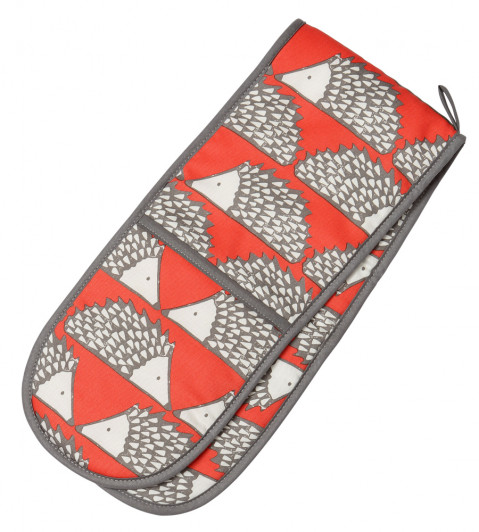 Spike Double Oven Glove, Red Red