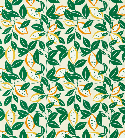 St Clements Wallpaper - Lemon / Tangerine Lemon / Tangerine