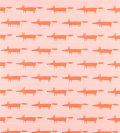 Midi Fox Fabric - Milkshake / Rose Milkshake / Rose