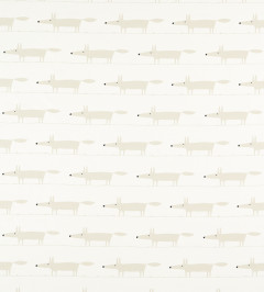 Midi Fox Fabric - Snow Snow