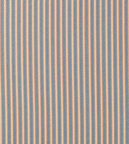 Arrow Stripe Fabric - Indigo/Tangerine Indigo/Tangerine