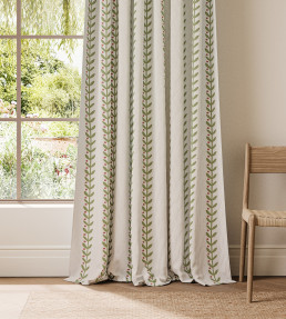 Beanstalk Stripe Fabric - Sage/Dusk Pink Sage/Dusk Pink