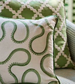 Bimble Embroidery Fabric - Pine Pine
