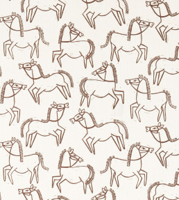 Canter Print Fabric - Chestnut Chestnut