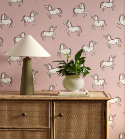 Canter Wallpaper - Blush Blush