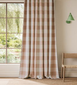 Central Check Fabric - Blush Blush