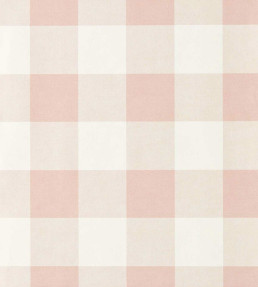 Central Check Wallpaper - Blush Blush