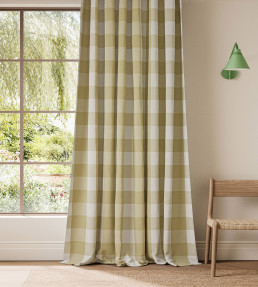 Central Check Fabric - Buttercup Buttercup