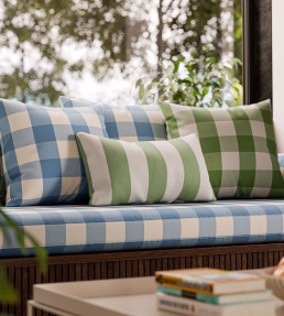 Central Check Fabric - Cornflower Cornflower