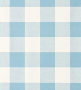 Central Check Wallpaper - Cornflower Cornflower