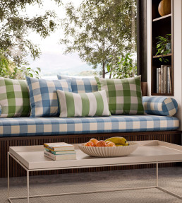 Central Check Fabric - Pine Pine