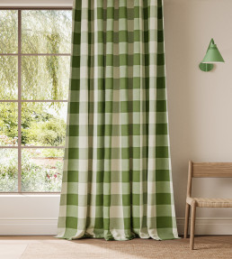 Central Check Fabric - Pine Pine
