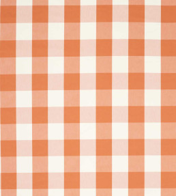Central Check Fabric - Tangerine Tangerine