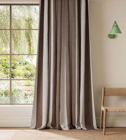 Central Stripe Fabric - Chocolate Chocolate