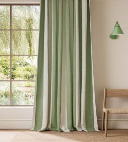 Central Stripe Fabric - Pine Pine