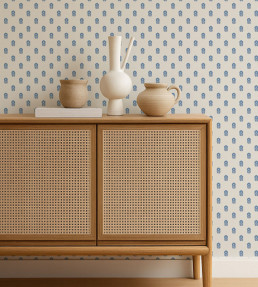 Ditsy Daisy Wallpaper - Denim Denim