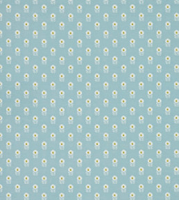 Ditsy Daisy Fabric - Powder Blue Powder Blue