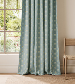 Ditsy Daisy Fabric - Powder Blue Powder Blue