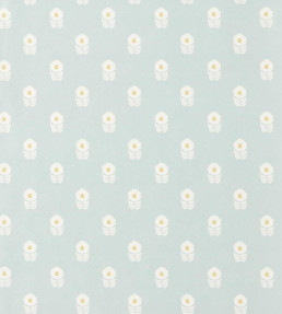 Ditsy Daisy Wallpaper - Powder Blue Powder Blue