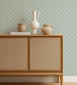 Ditsy Daisy Wallpaper - Powder Blue Powder Blue