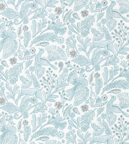 Dove & Deer Wallpaper - Coast Blue Coast Blue