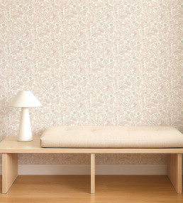 Dove & Deer Wallpaper - Lilac Lilac