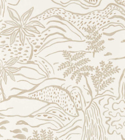 Falling Foss Wallpaper - Linen Linen