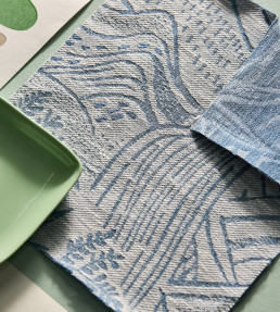 Falling Foss Weave Fabric - Mist Mist